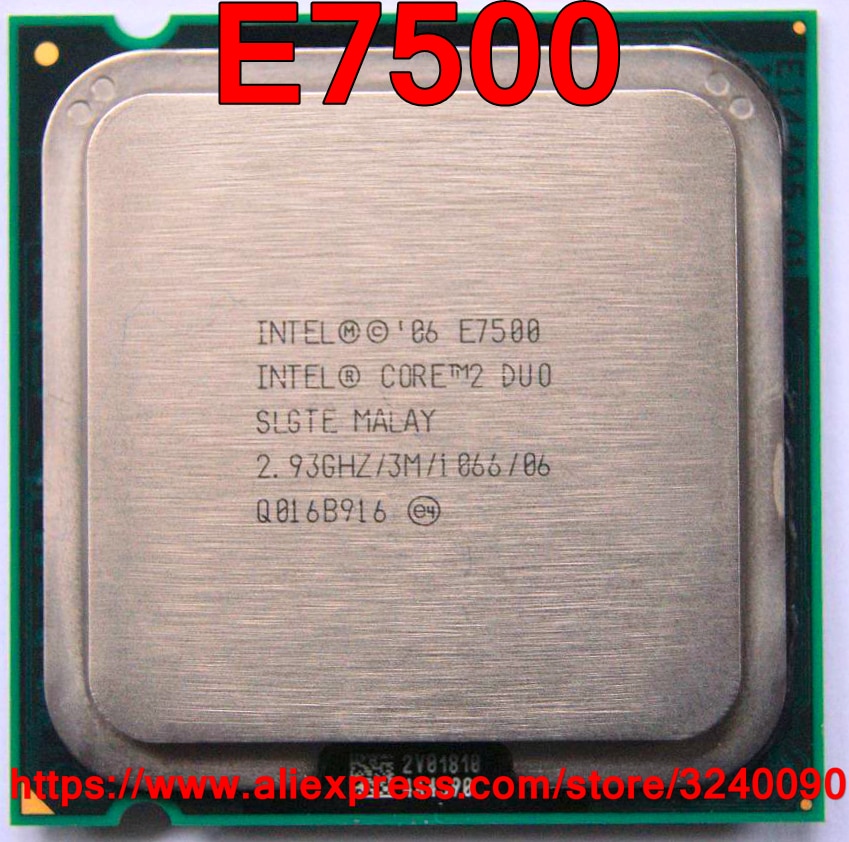   CPU ھ 2  μ E7500 2.93GHz/3M..